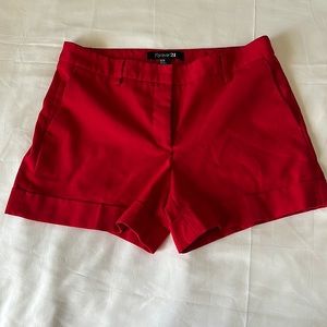 Forever 21 Red dressy shorts